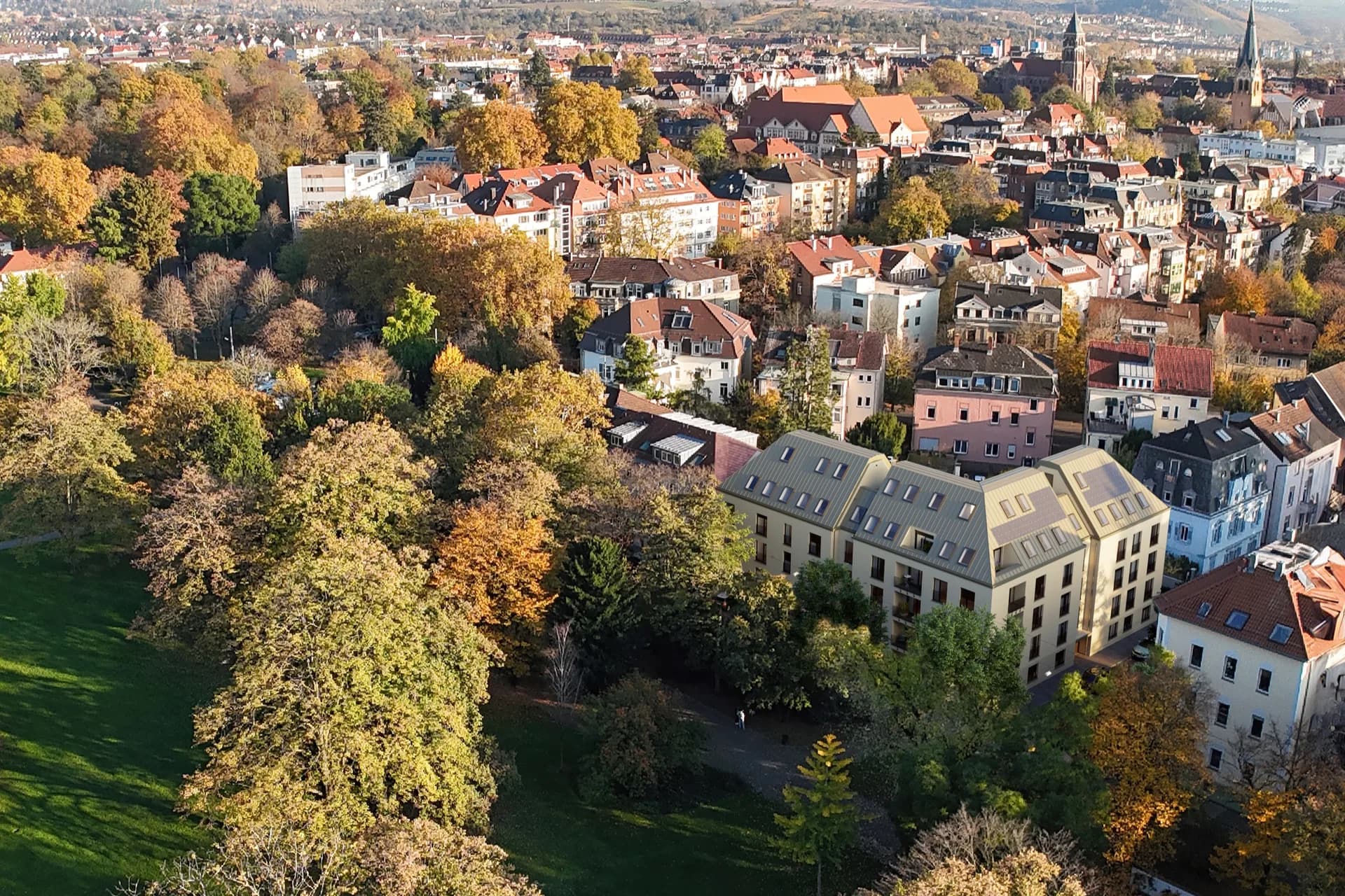 Kurpark | Außenansicht am späten Nachmittag