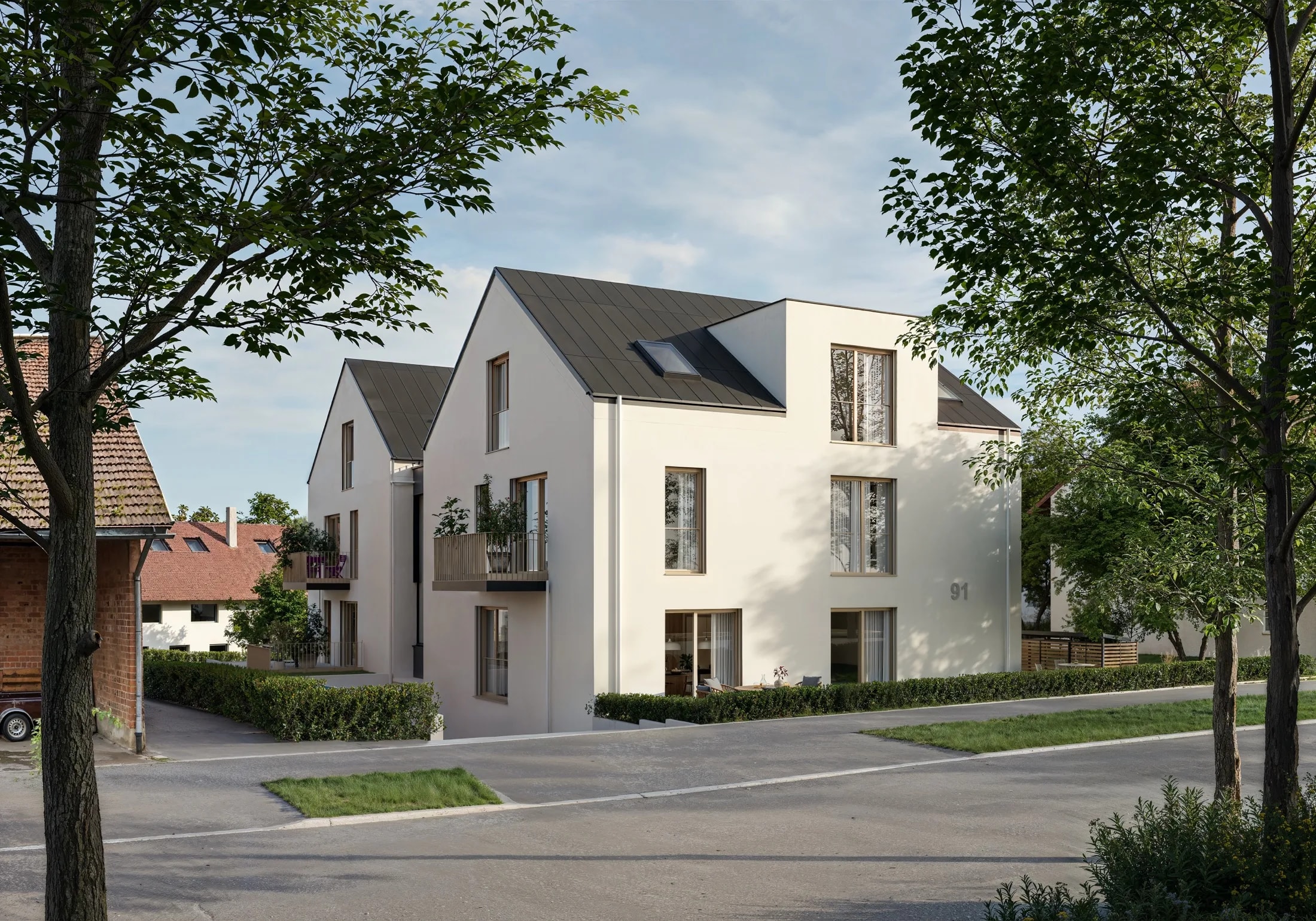 Turmstraße – Straßenansicht des Neubauprojekts