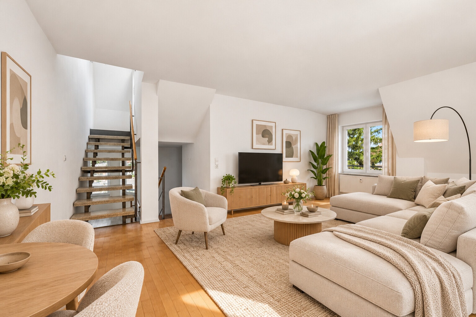Split-Level-Wohnung - Mitten in der Stadt, ruhig in zweiter Reihe