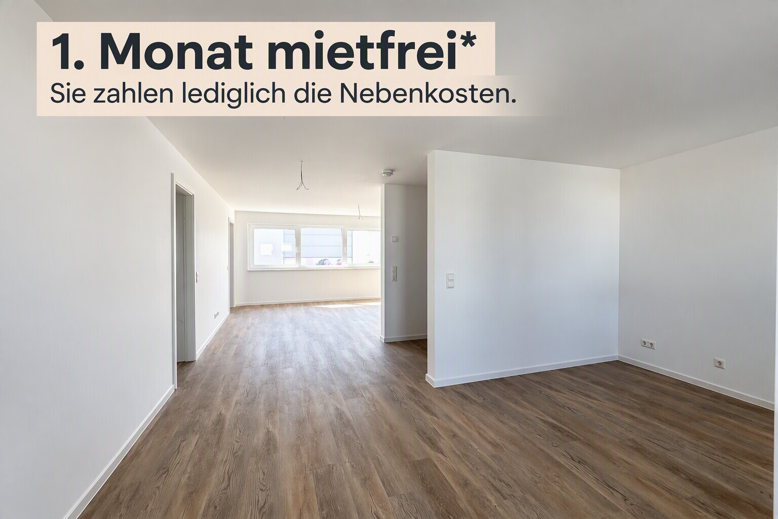 1. Monat mietfrei - Helle 3,5 Zimmer Wohnung mit Balkon